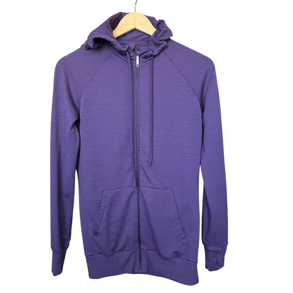 Icebreaker Merino Wool Full Zip Hoodie Women Size Small
